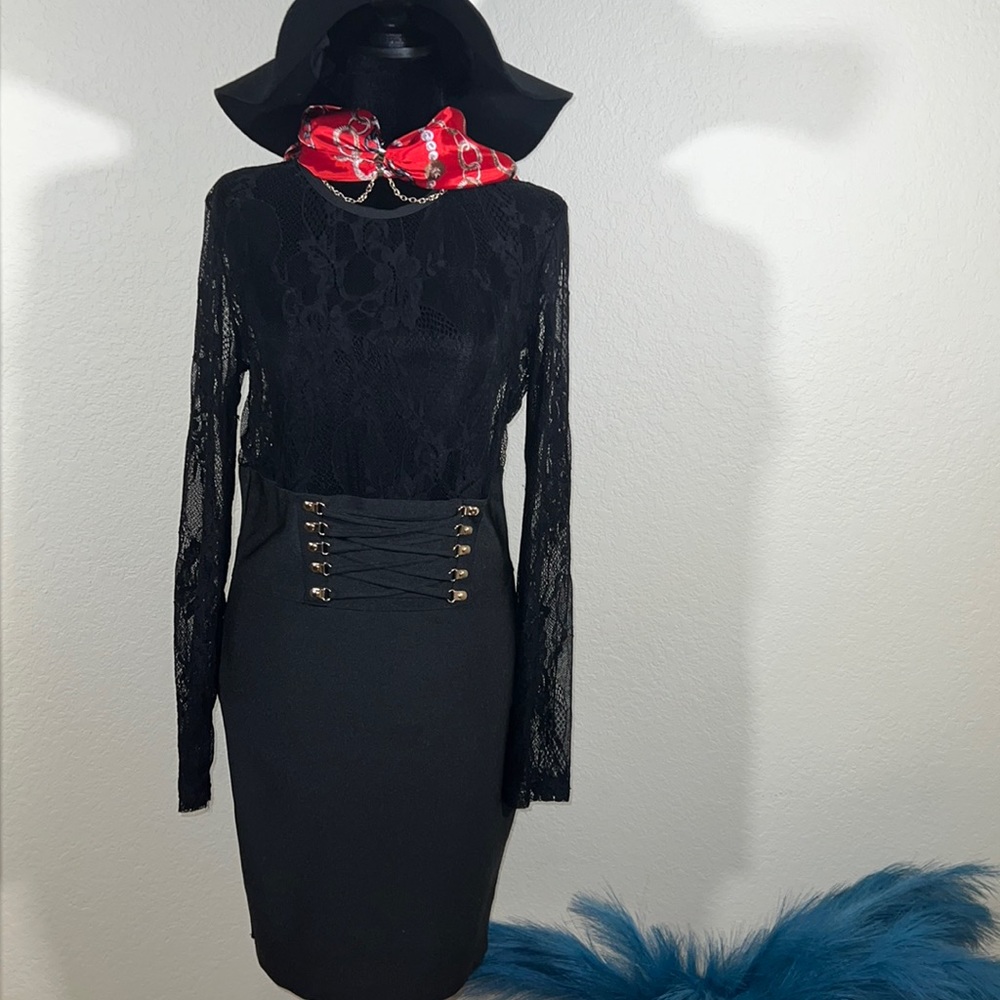 Black Dress (Scarf & Hat Not Included)